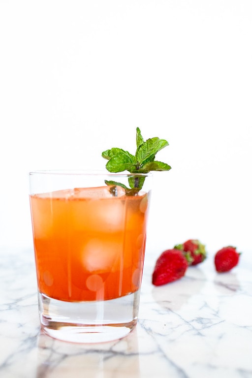 Rum Cocktail Idea - Strawberry Mojito