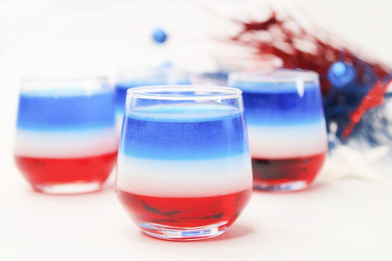 4th of July Layered Shots - Aspiring Winos