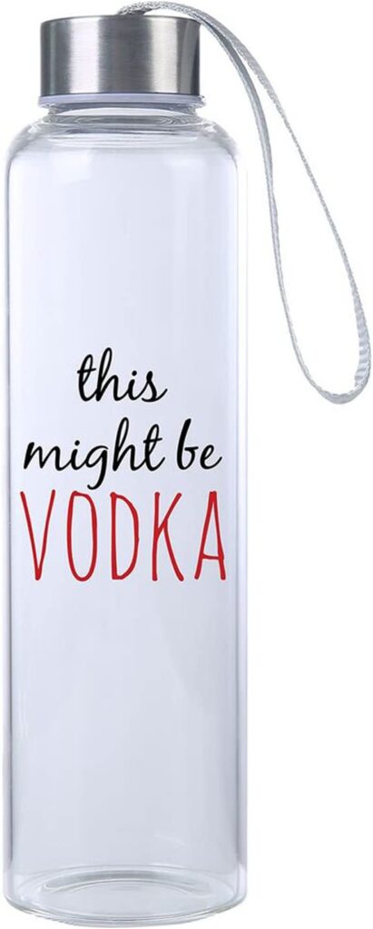 This might be vodka water bottle 
