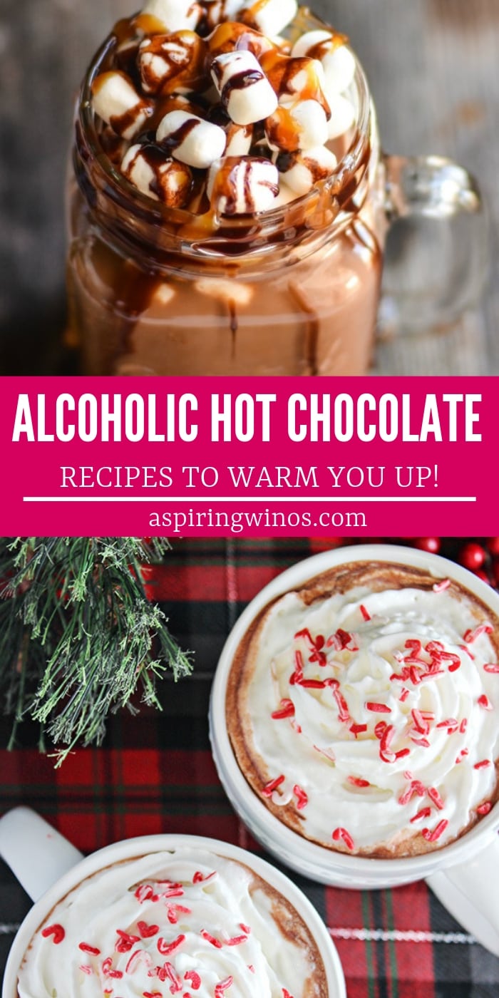 Boozy Hot Chocolate Recipes| Adult Hot Chocolate| Hot Chocolate for Adults| Winter Cocktails| Spiked Hot Chocolate| Apres Ski Ideas | Fun Winter Potluck Ideas | Christmas Drinks that are Fun | What to drink after sledding | Delicious hot cocoa ideas for ice fishing #boozyhotchocolate #wintercocktails #hotchocolate #adulthotchocolate