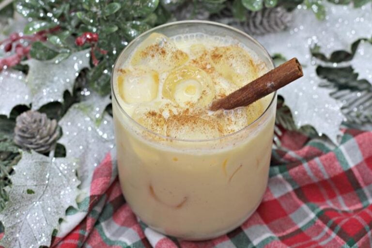 Amaretto Eggnog Cocktail Aspiring Winos