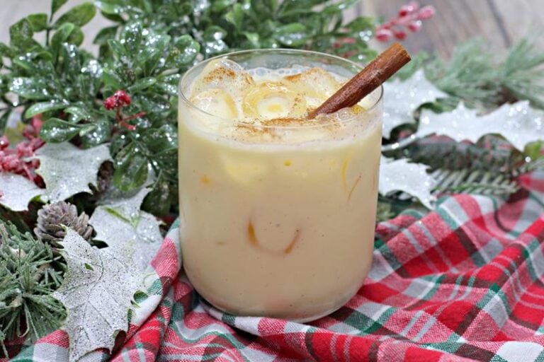 Amaretto Eggnog Cocktail Aspiring Winos