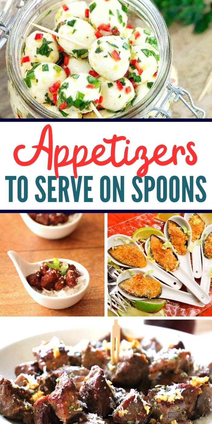 Appetizers To Serve On Spoons or Toothpicks | Appetizers to Serve at Parties | Easy Appetizers | No Mess Appetizers | Appetizers on Spoons | Appetizers on Toothpicks | #appetizers #toothpickappetizers #spoonappetizers 