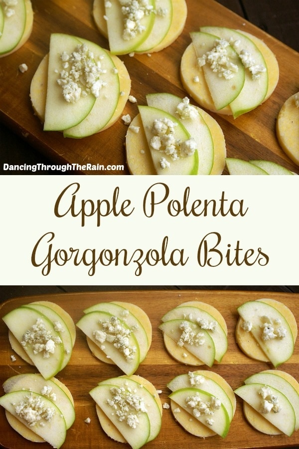 Apple Polenta Gorgonzola Bites