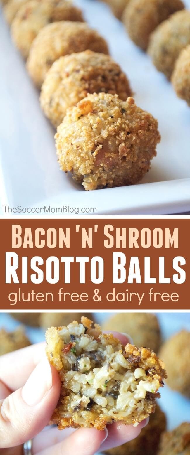 Bacon Mushroom Risotto Bites