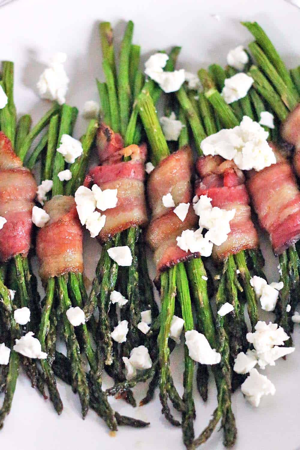 Bacon-Wrapped Asparagus with Goat Cheese