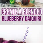 Blended Blueberry Daiquiri | How to Create a Refreshing Blended Blueberry Daiquiri at Home | White Rum Cocktail Recipes | Blueberry cocktail Recipes | Refreshing Cocktails you need this summer #Blended #Blueberry #Daiquiri #WhiteRum #Cocktails #Recipe #BlueberryDaiquiri