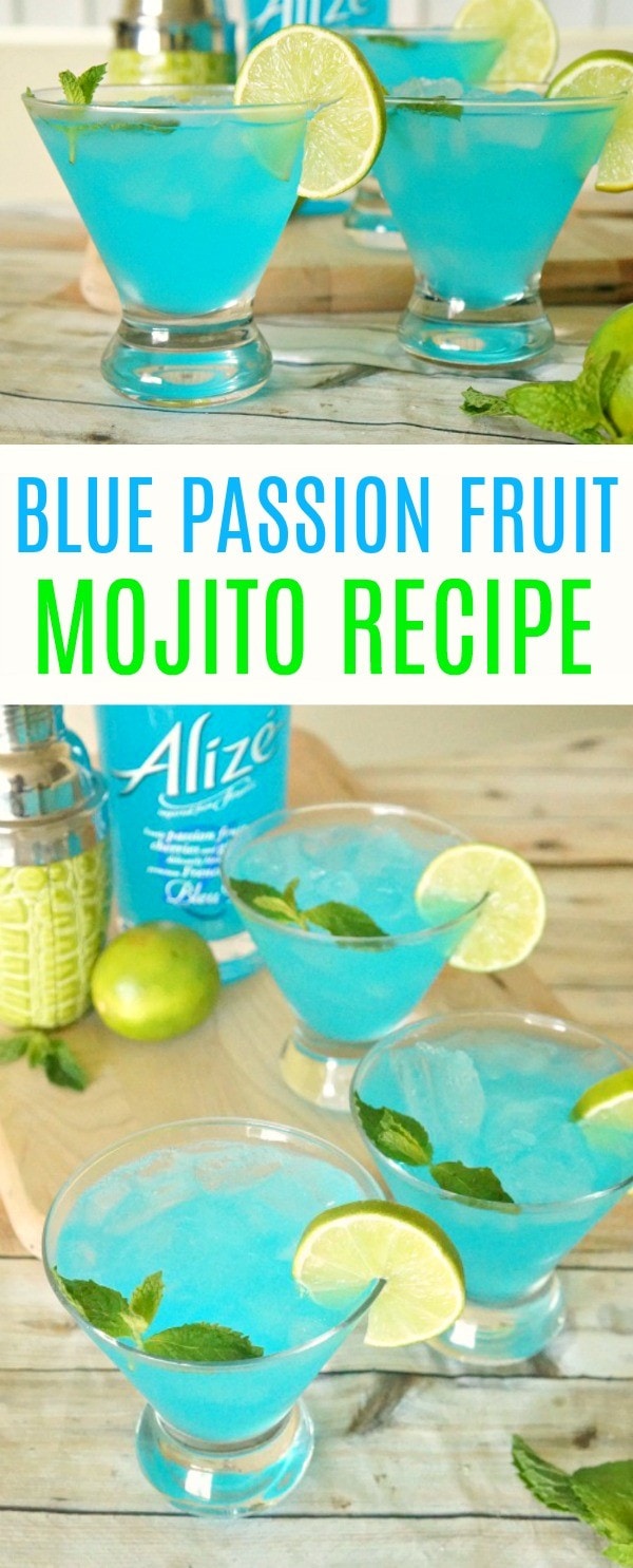 Blue Passion Fruit Mojito