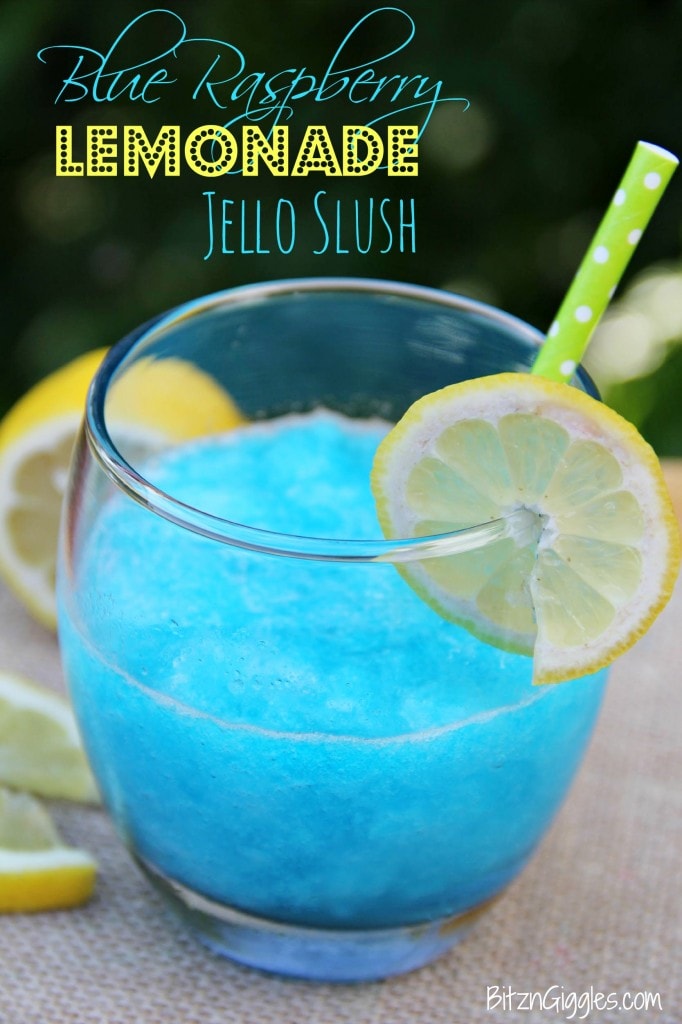 Blue Raspberry Lemonade Jello Slush
