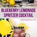 Blueberry Lemonade Spritzer | Vodka cocktails you need to try | Blueberry and Lemonade Cocktails | Amazing must try Blueberry Lemonade Spritzer | Spritzer recipes #Blueberry #Vodka #Spritzer #Recipe #Cocktail #Lemonade #BlueberryLemonade #BlueberrySprtizer