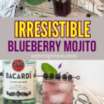 Blueberry Mojito Cocktail | How to make a Blueberry Mojito Cocktail | Unique Mojito Cocktail Recipe | White rum cocktail recipes | Blueberry cocktail recipes #WhiteRum #Blueberry #BluerryMojito #Mojito #Cocktail #Recipe
