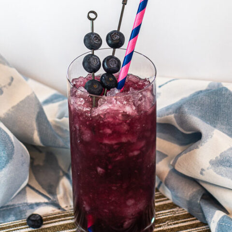 Blueberry Rum Swizzle