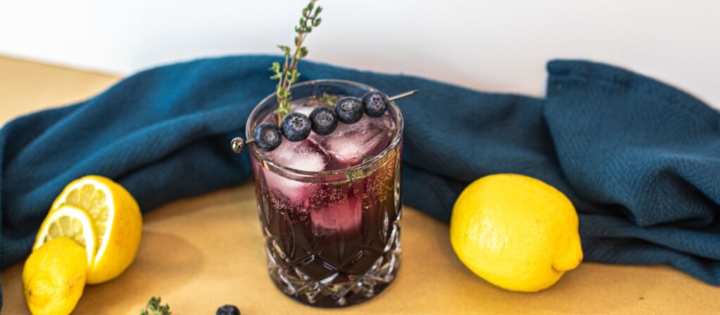 Learn How To Create a Refreshing Blueberry Thyme Cocktail