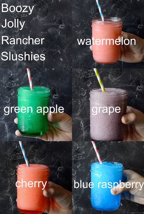 Boozy Jolly Rancher Slushies 