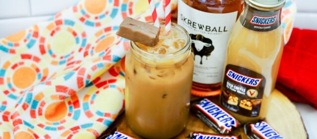 Boozy Snickers Iced Coffee