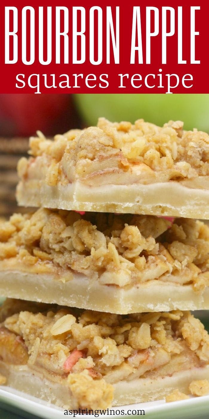 Bourbon Apple Bars | Bourbon Apple Bars Recipe | How to Make Bourbon Apple Bars | Fall Apple Recipes | Baking Treats Made with Apples | What are Bourbon Apple Bars | Can Bourbon Apple Bars Make me Drunk | #bourbon #alcoholnsnacks #applebars #recipe 