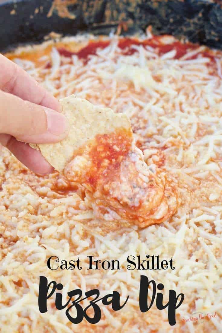 Cast Iron Grilled Pizza Dip