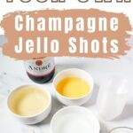 Jello Shots | New Year's Eve Jello Shots | Jello Shooters | Jello Shot Recipes | Jello Shooter Recipes | Shooter Recipes | #jello #jelloshots #shooters #jell-o #champagne