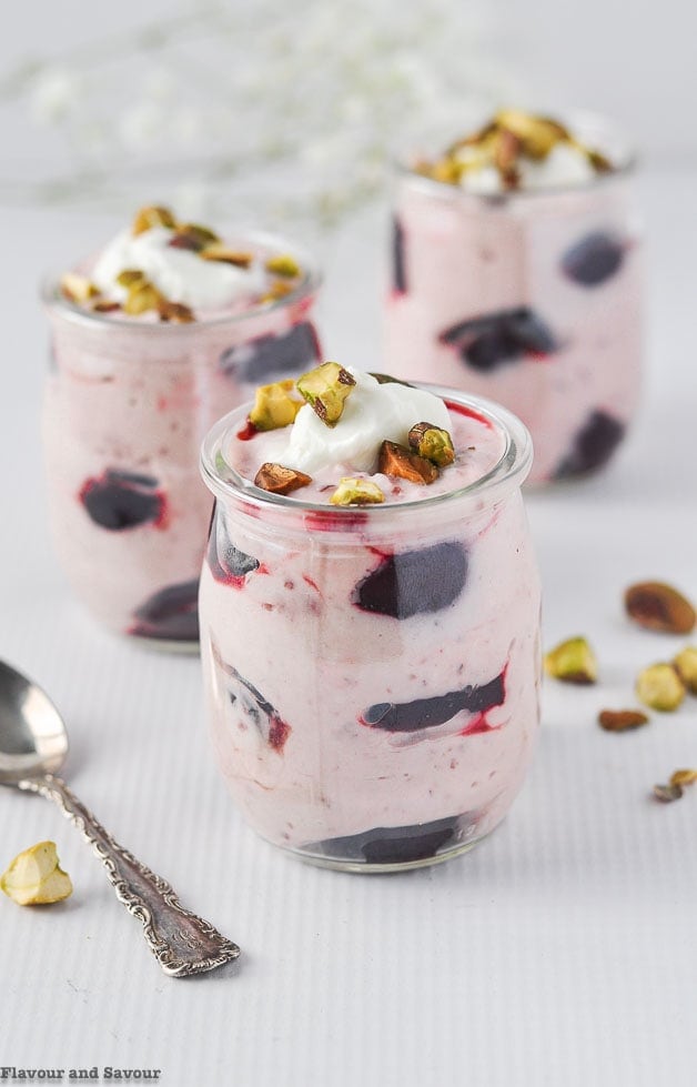 Light Cherry Coconut Yogurt Fool