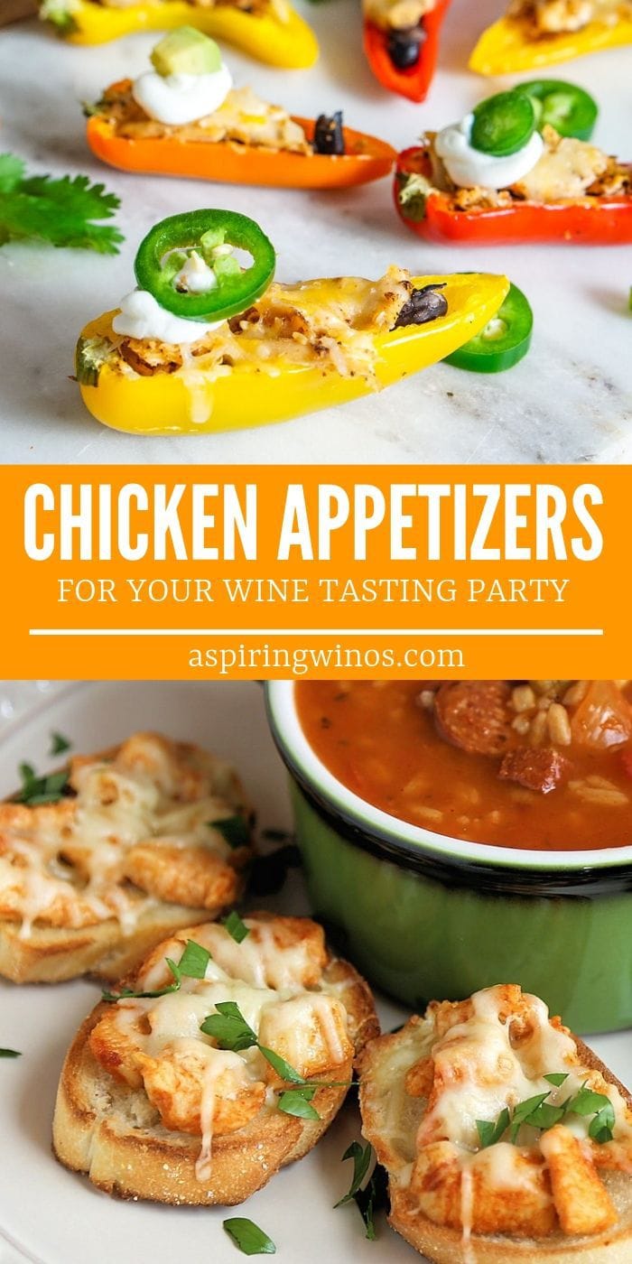 Chicken Appetizers for Your Next Wine Tasting Party - Aspiring Winos