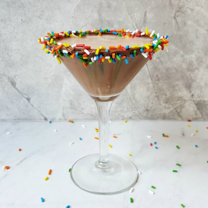 Chocolate Birthday cake martini