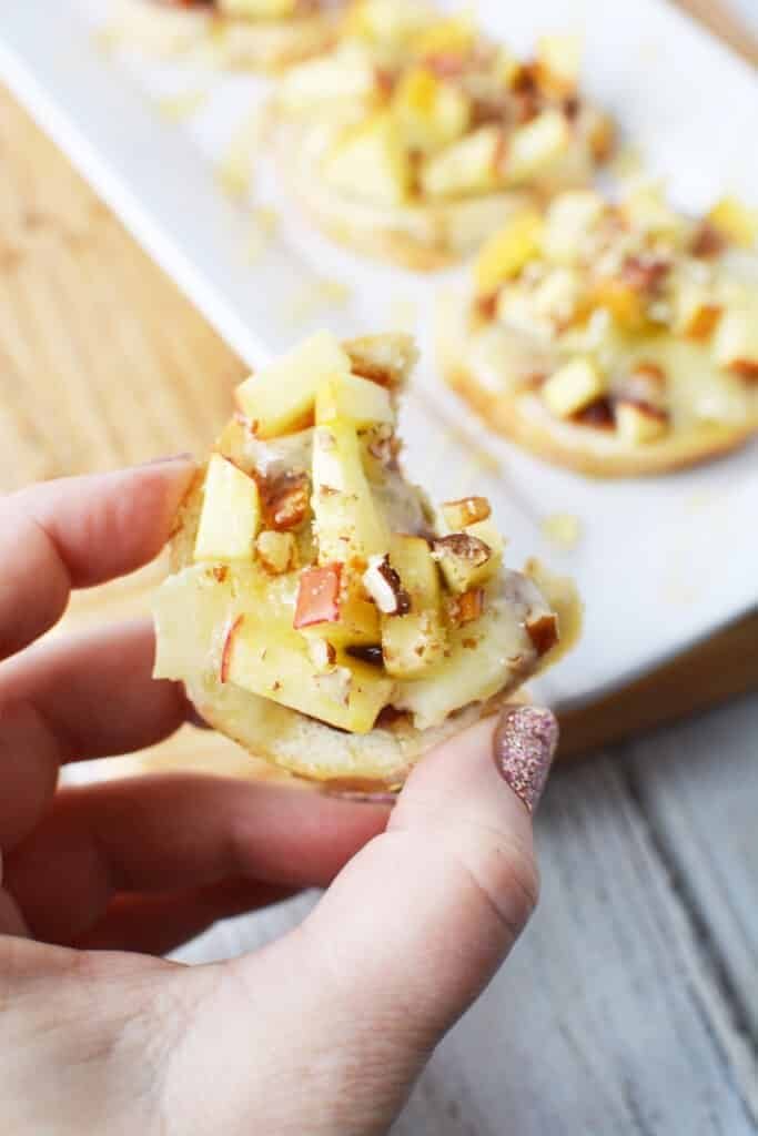 Honey Apple Pecan Crostini