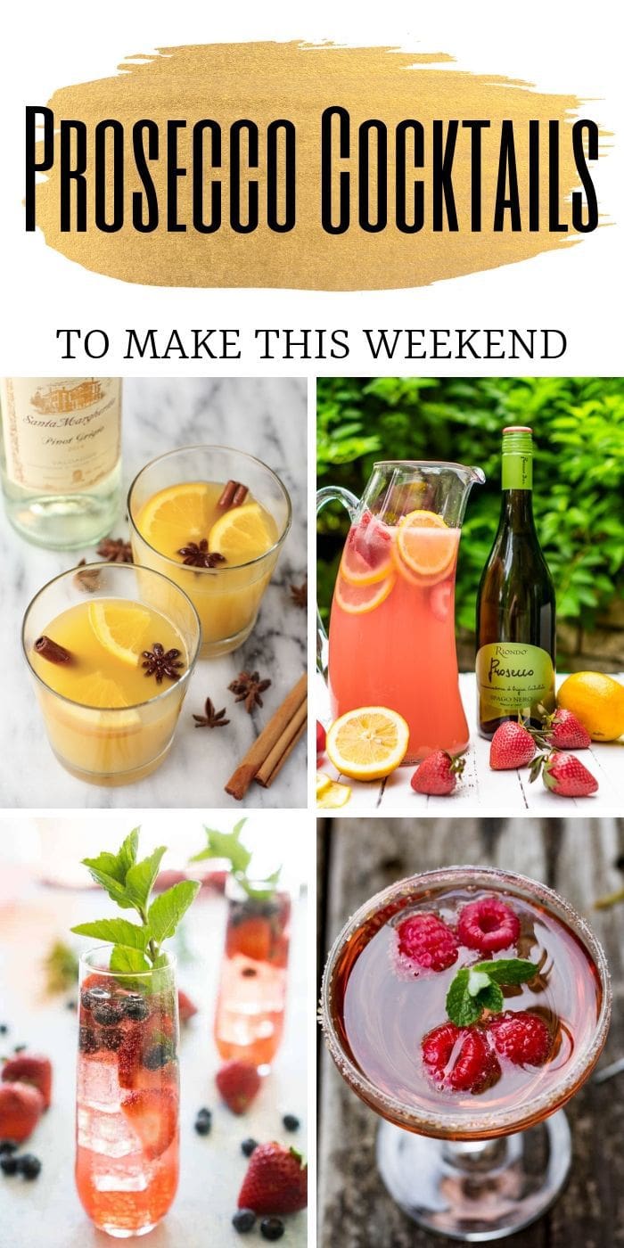 Delicious Prosecco Cocktails To Make This Weekend | Prosecco Cocktails | Prosecco Mimosas | How to Have a Mimosa Brunch | Prosecco Cocktails for Brunch | Prosecco Cocktails for Lunch | Prosecco Cocktails for Dinner | #proseccobetterthanchampagne #prosecco #mimosas #cocktails #bubbly #sparklingwine 