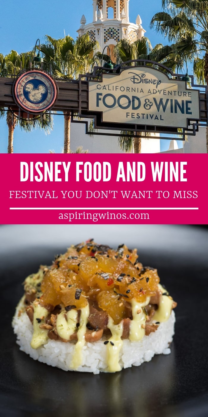 Disney 2019 Food & Wine Festival Aspiring Winos