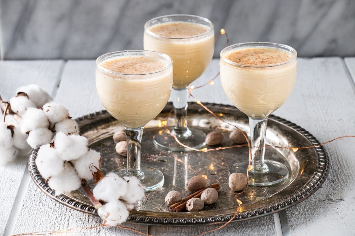 Easy Bourbon Eggnog