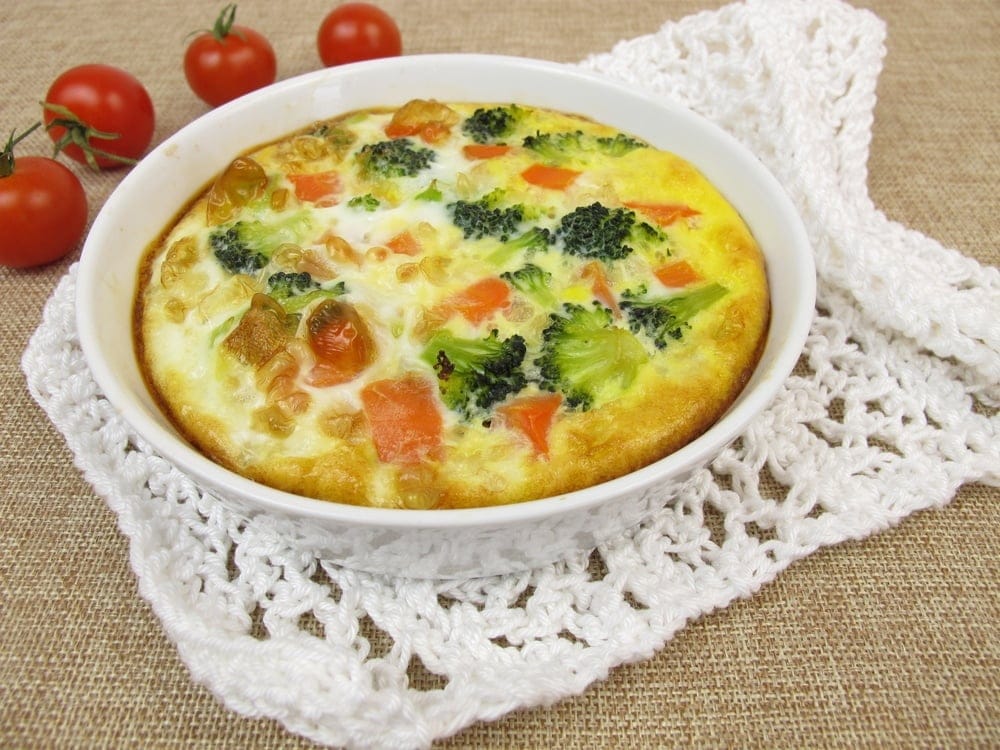 Flour less Air Fryer Broccoli Cheese Quiche