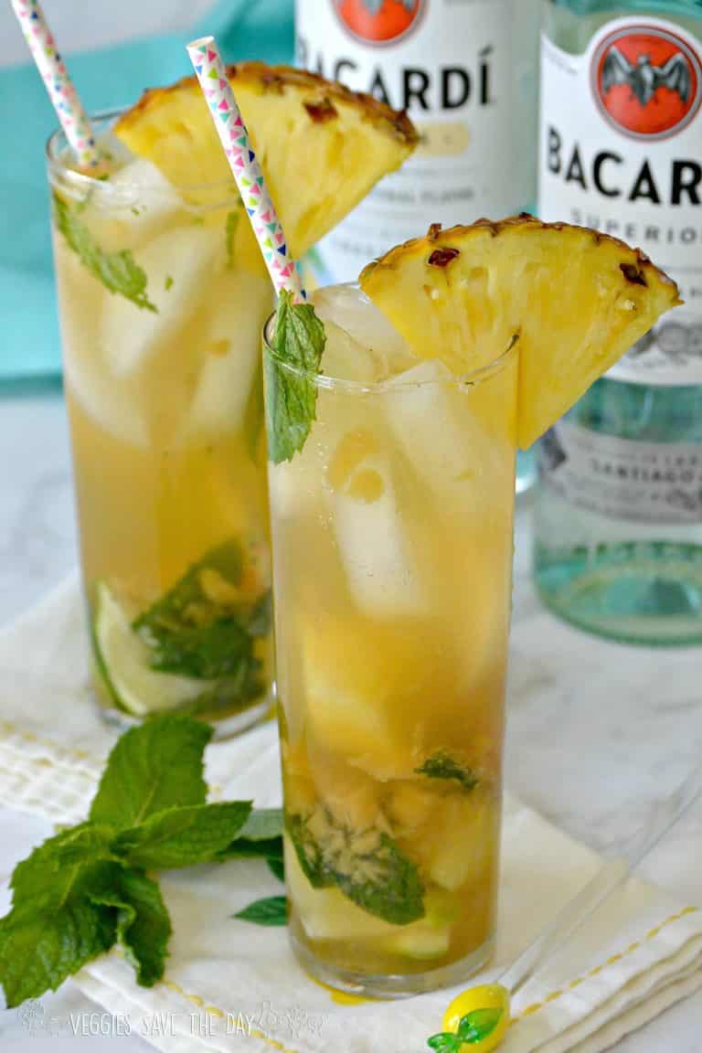 Rum Cocktail Idea - Fresh Pineapple Mojito