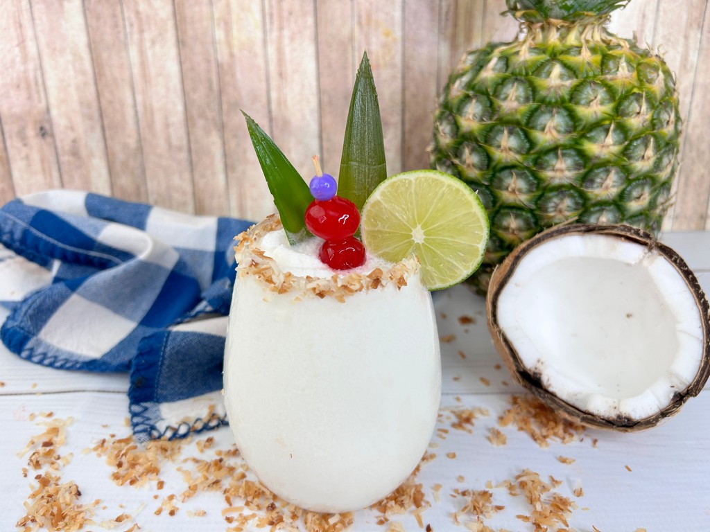 Frozen Brazilian Pina Colada - Completed cocktail 