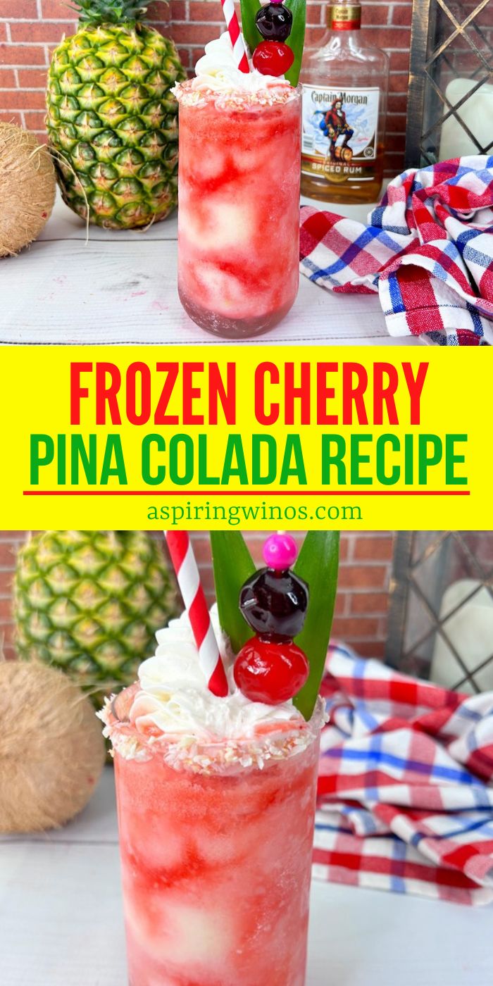 Frozen Cherry Pina Colada: The Ultimate Summer Escape in a Glass!