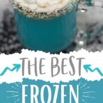 Frozen Hot Chocolate Cocktail | Coconut Rum Cocktail | White and Blue Cocktails | Blue Cocktails | Winter Cocktails | Hot Chocolate Cocktails | Warm Cocktails | #cocktail #hotchocolate #frozen #recipe #witner