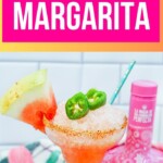 Frozen Spicy Watermelon Margarita | Jalapeno and Watermelon Margarita | Tequila Margarita Recipe | Tequila and Triple Sec Cocktail | Summer Drink Ideas #FrozenSpicyWatermelonMargarita #Margarita #Tequila #TripleSec #SummerDrinks #WatermelonMargaritaRecipe