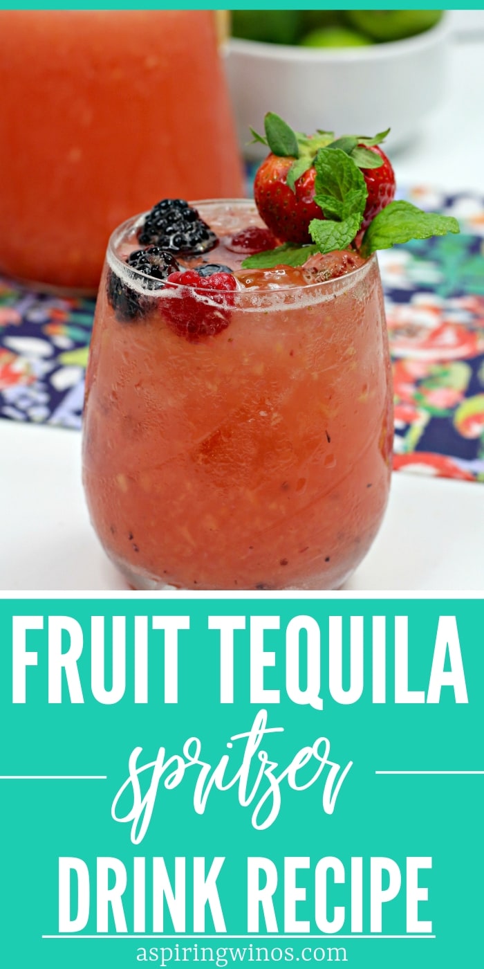 Fruit Tequila Spritzer for a Kickass Cocktail Party| Tequila Spritzer Recipe| Easy Tequila Spritzers| #tequila #spritzer #cocktail via @aspiringwinos