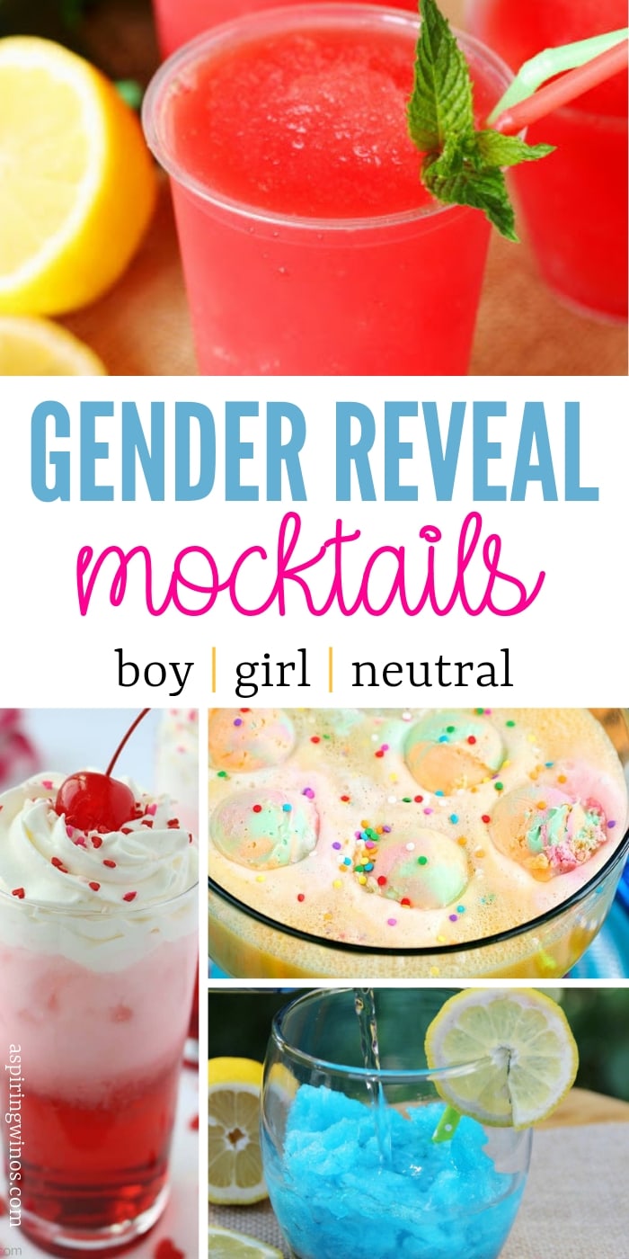 Planning a gender reveal party? Pick a virgin cocktail from this list of gender reveal mocktails to serve. There are tons of pink and blue drink recipes. | Team Pink and Team Blue | Fun Alcohol free and alcohol variation ideas for boys and girls. #genderreveal #recipes #mocktail