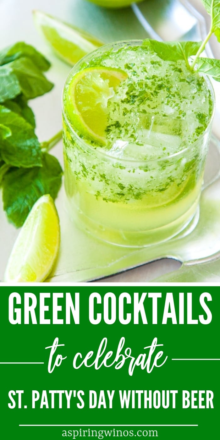 These amazing green cocktails to celebrate St. Patrick's Day will get you in the celebratory spirit, even if you can't drink beer! | Lots of choices, including rum, vodka, everclear and more. These recipes are easy and you can make them for a crowd. Add some fun color to your next St. Patrick's Day #stpatricksday #cocktails #drinks 