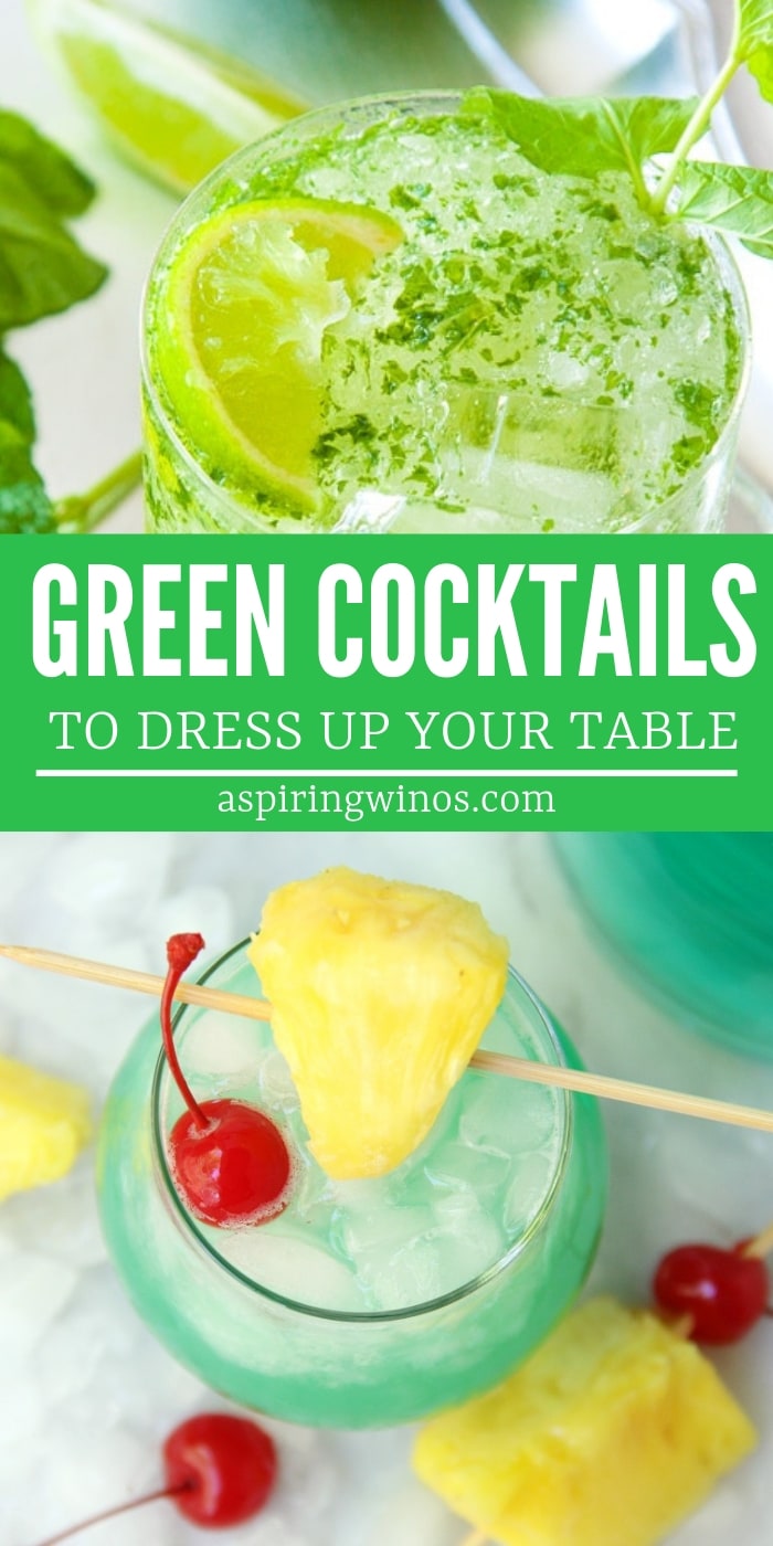These amazing green cocktails to celebrate St. Patrick's Day will get you in the celebratory spirit, even if you can't drink beer! | Lots of choices, including rum, vodka, everclear and more. These recipes are easy and you can make them for a crowd. Add some fun color to your next St. Patrick's Day #stpatricksday #cocktails #drinks 
