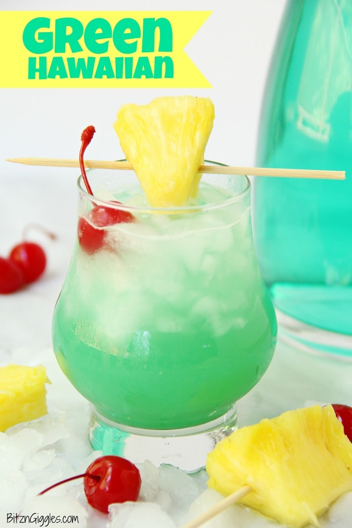 Green Cocktails To Celebrate St. Patrick's Day Without Beer - Green Hawaiian Cocktail