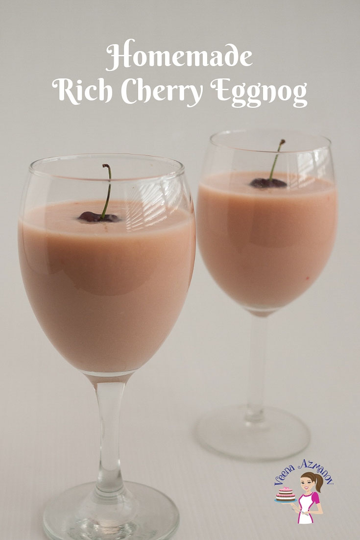 Homemade Rich Cherry Eggnog