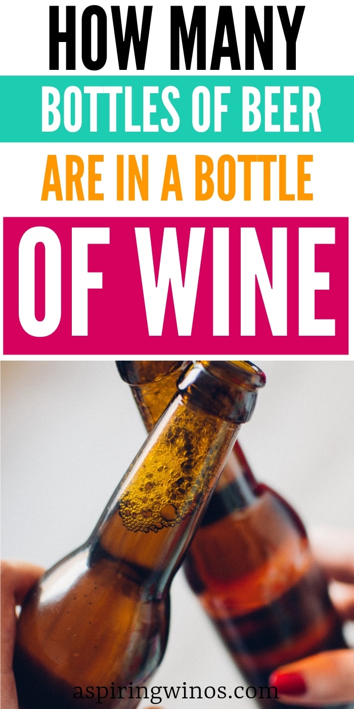 How many bottles of beer are in a bottle of wine? We tell you how big a standard bottle of beer is, how much alcohol it contains and how that compares to other beverages out there. #beer #wine #alcohol #servings #cans #bottles