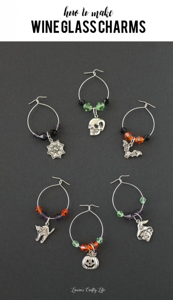 Halloween Themed Wine Charms