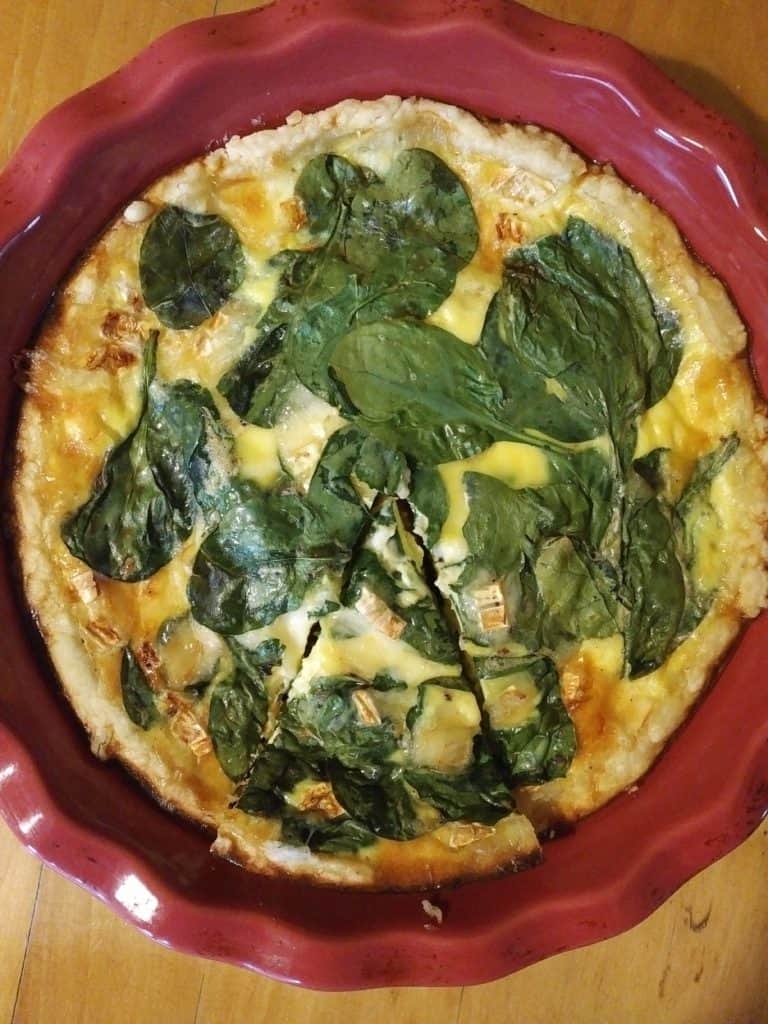 Easy Brie and Spinach Quiche