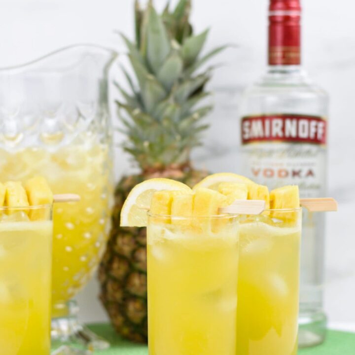 Boozy Pineapple Lemonade Aspiring Winos