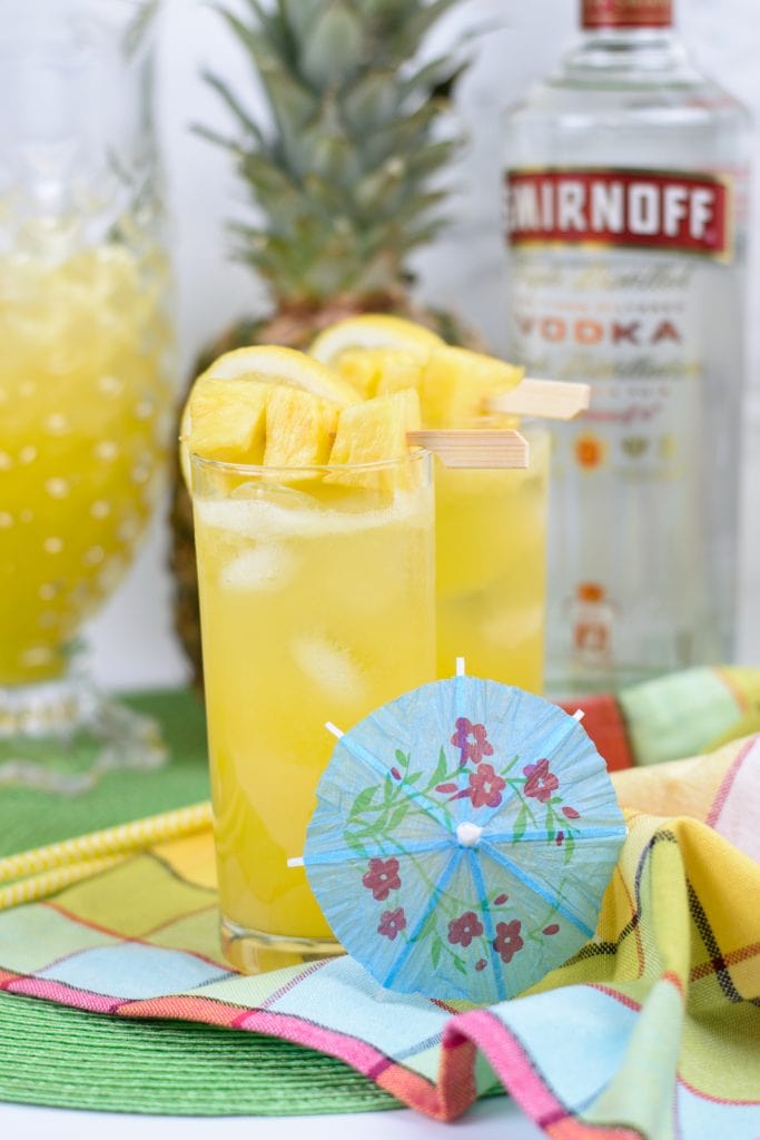 Boozy Pineapple Lemonade Aspiring Winos