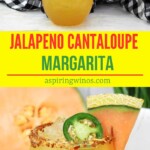 Jalapeno Cantaloupe Margarita | Tequila Margarita | Spicy Cocktail Recipes | Jalapeno Cantaloupe Margarita Recipe | Summer Themed Recipes #JalapenoCantaloupeMargarita #Jalapeno #Margarita #CantaloupeRecipes #TequilaRecipes