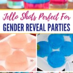 Jello Shots Perfect For Gender Reveal Parties | Pink Jello Shot Recipes | Blue Jello Shot Recipes | Pink and Blue Jello Shot Recipes | Ideas for Gender Reveals | Boozy Gender reveal ideas #Pink #Blue #Jello #Shots #JelloShots #PinkJelloShots #BlueJelloShots #GenderReveal