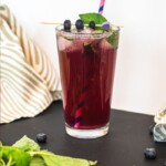 Refreshing Lavender Blueberry Gin Smash Cocktail | Gin Drink | Cocktail Recipes | Blueberry Cocktail #cocktails #gin #blueberrydrink #delicious
