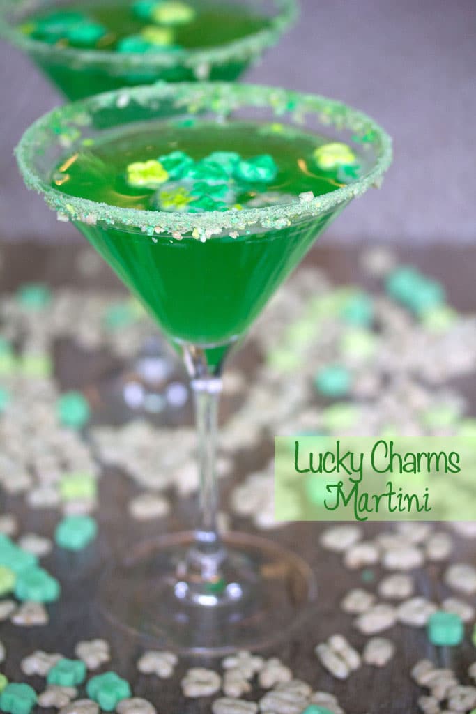 Green Cocktails To Celebrate St. Patrick's Day Without Beer - Lucky Charms Martini